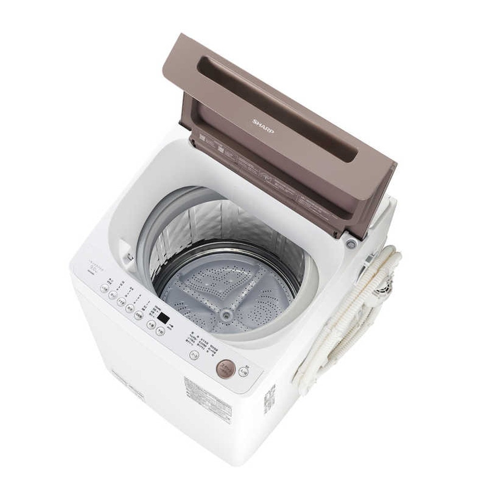 シャープ 5.5kg 全自動洗濯機 Ag +イオンコート 風乾燥機能付き - 洗濯