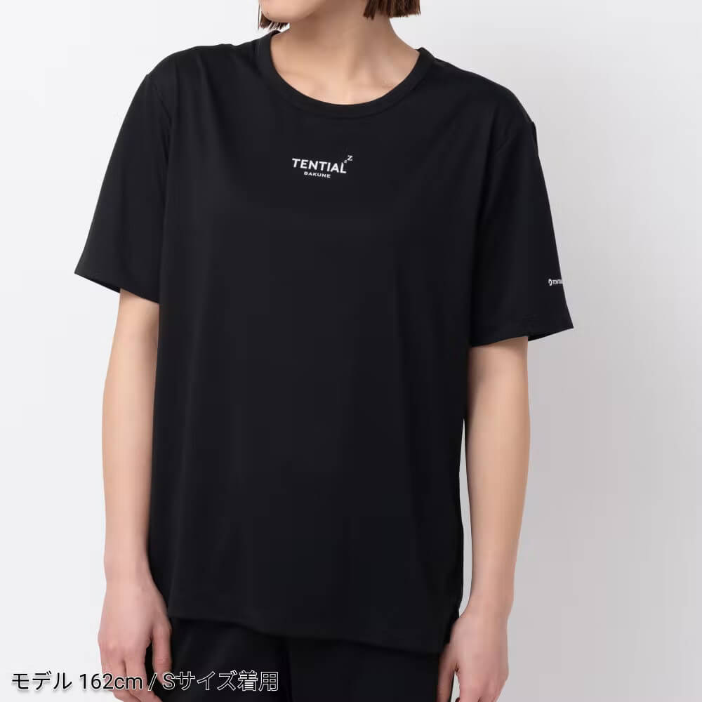 TENTIAL BAKUNE RECOVERY WEAR Dry 半袖Tシャツ ブラック M 23SS