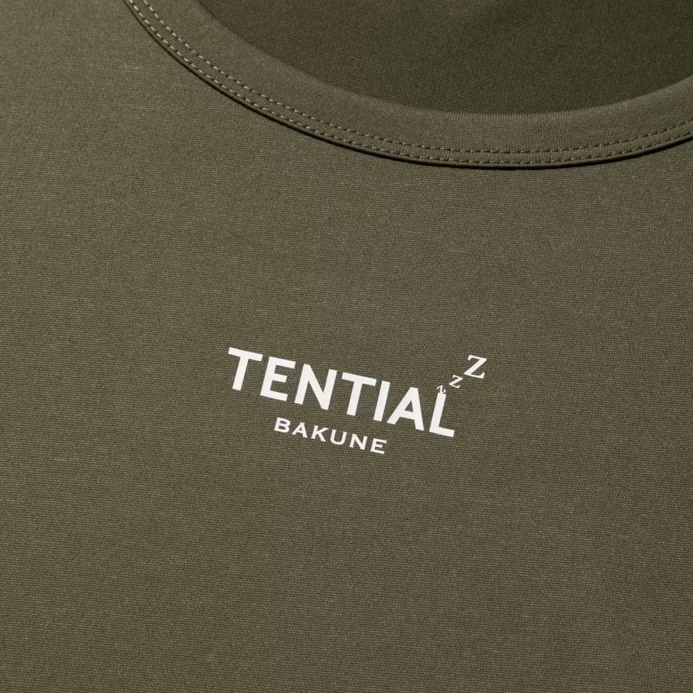 TENTIAL BAKUNE RECOVERY WEAR Dry 半袖Tシャツ ダークカーキ L 23SS