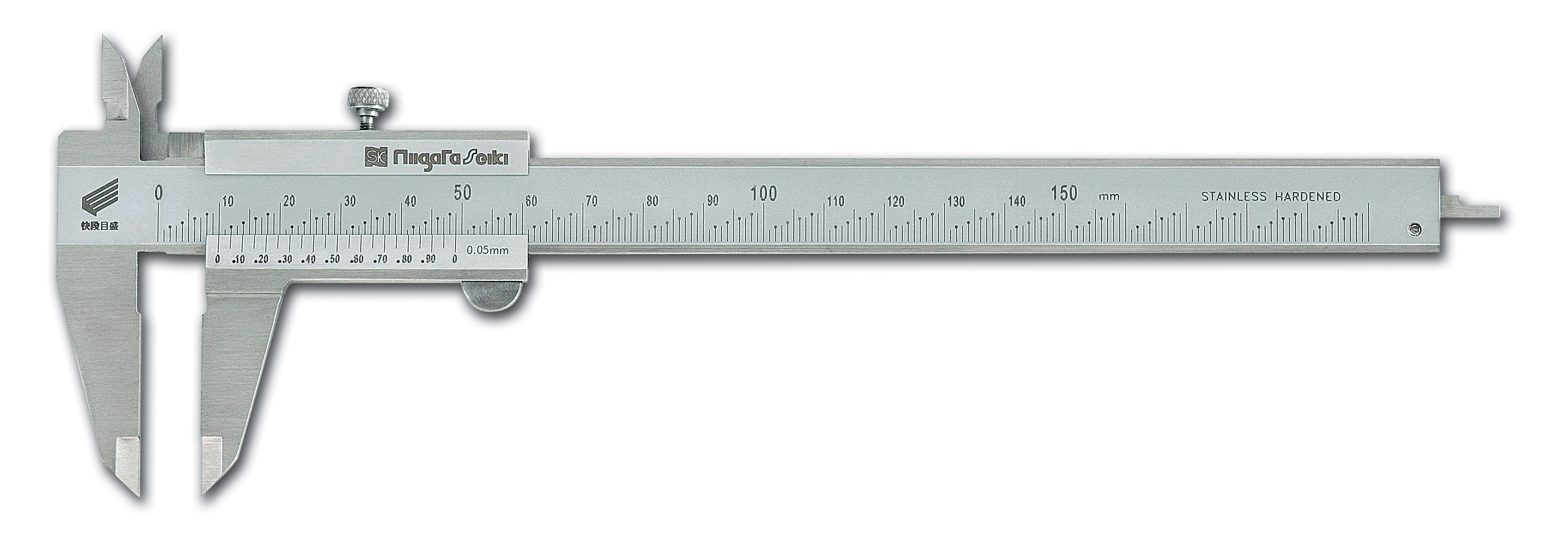新潟精機 SK シルバーM型標準ノギス 快段目盛 150mm GVC-15KD - 測定工具