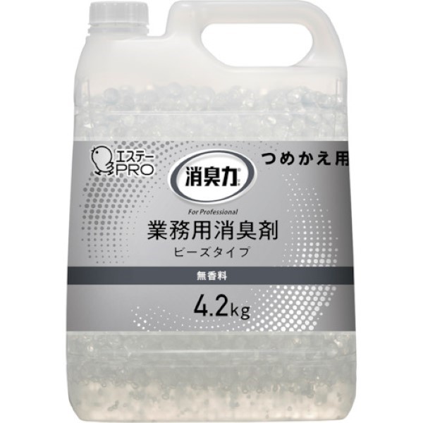 エステー 消臭力 業務用 ビーズタイプ 特大 つめかえ 4.2kg 無香料