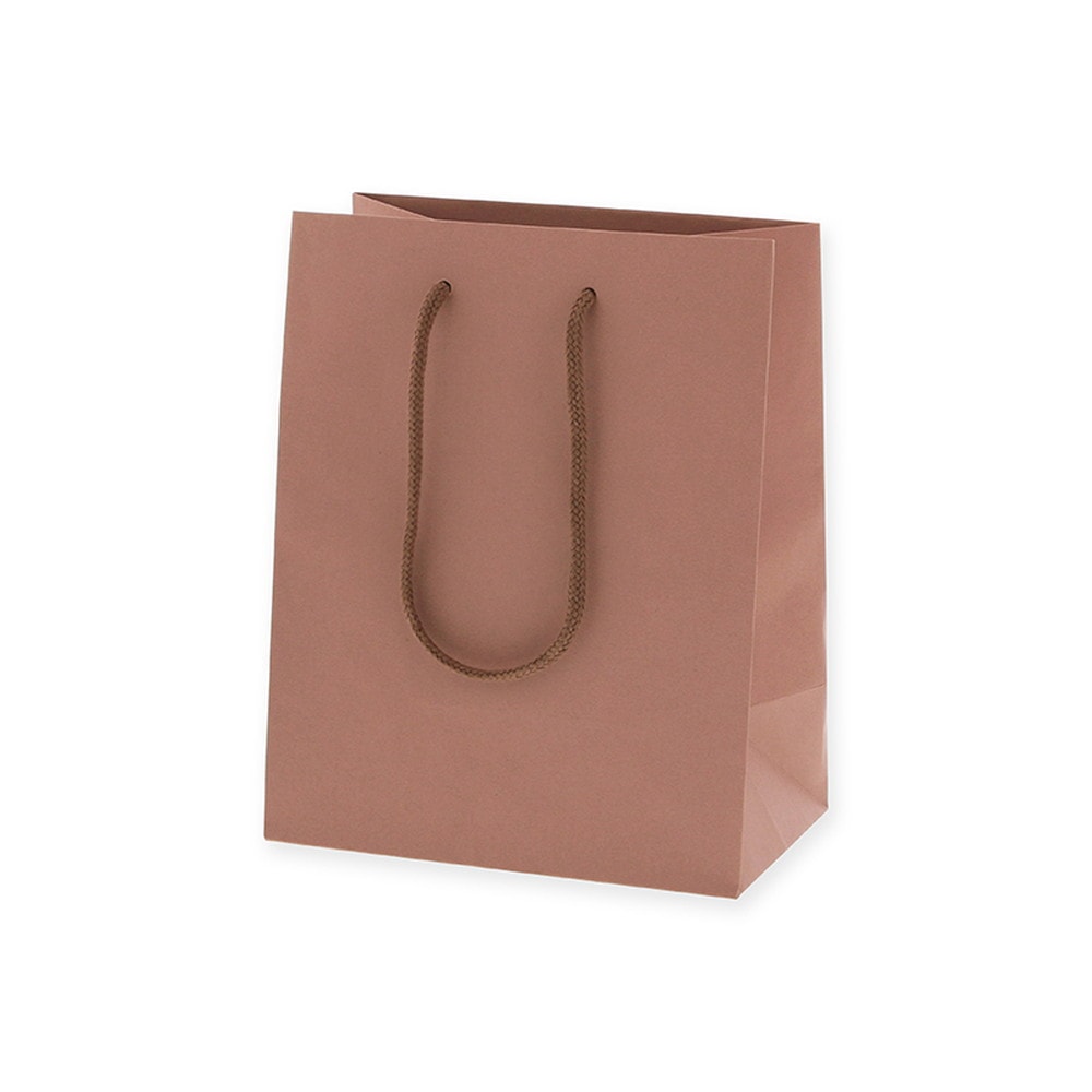 HEIKO 紙袋 プレーンチャームバッグ 20-12 アズキ 10枚×10袋(計100枚入
