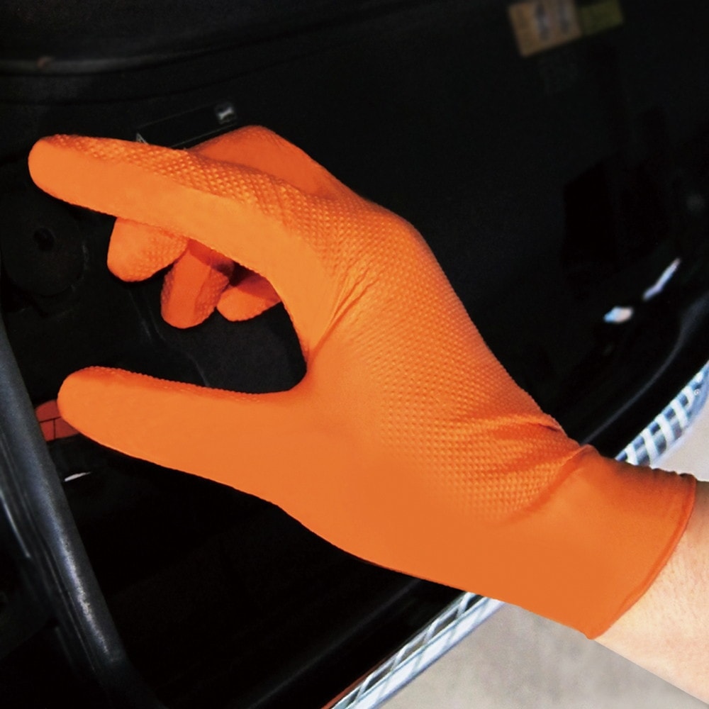 ミタニ エンジニアグローブ 50枚入 オレンジ LL 184997｜うさマート