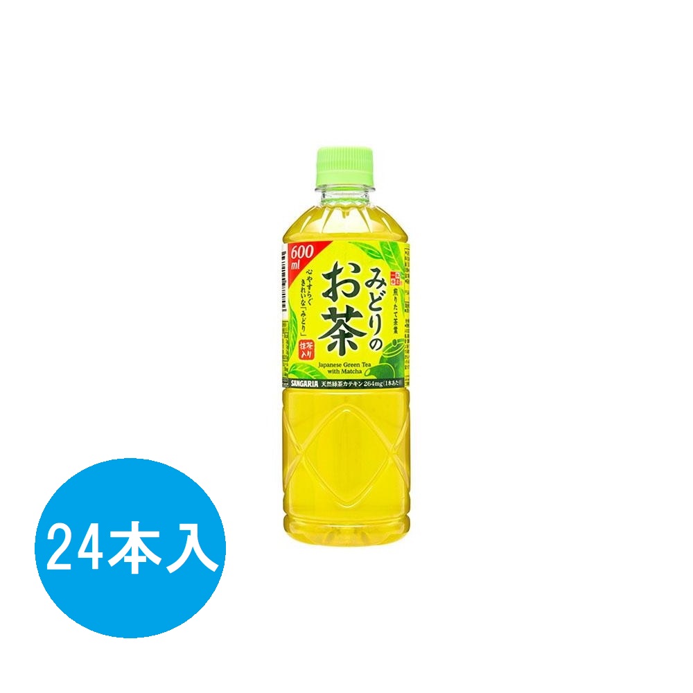 サンガリア みどりのお茶 600ml 24本入 ｜宇佐美鉱油の総合通販サイトうさマート