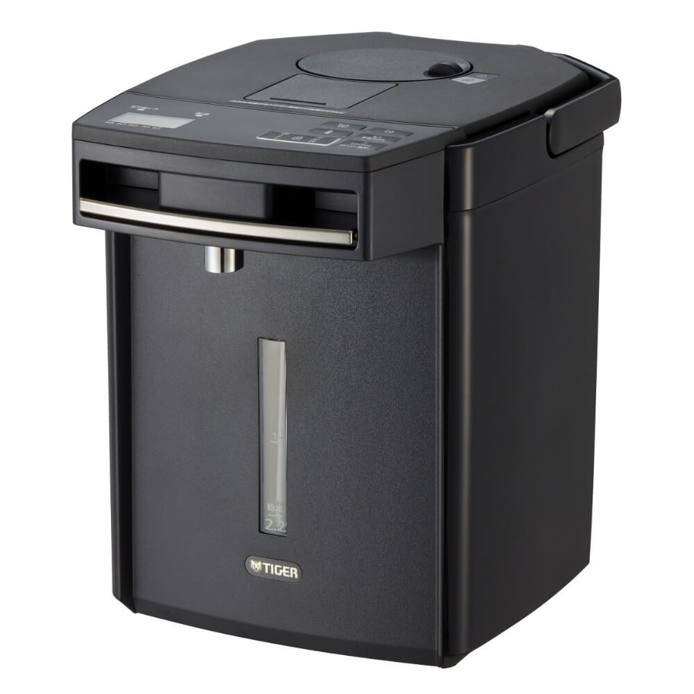 タイガー魔法瓶 電気ポット 蒸気レスVE電気まほうびん ブラック 2.2L