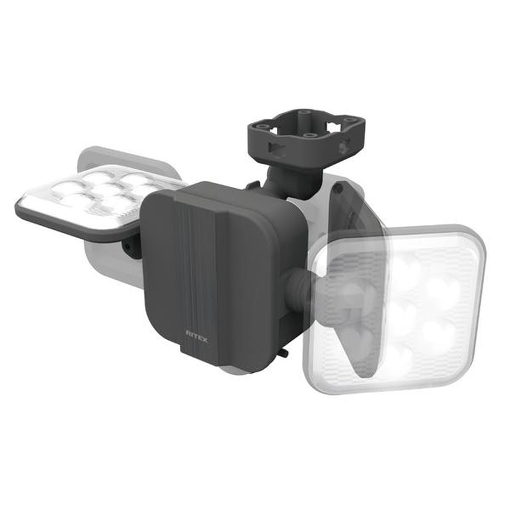 6.5W×2灯 フリーアーム式LEDハイブリッドソーラーライト ブラック S-HB250送料込み フリーアーム式 LEDハイブリッドソーラーライト 6.5W×2灯 S-HB250