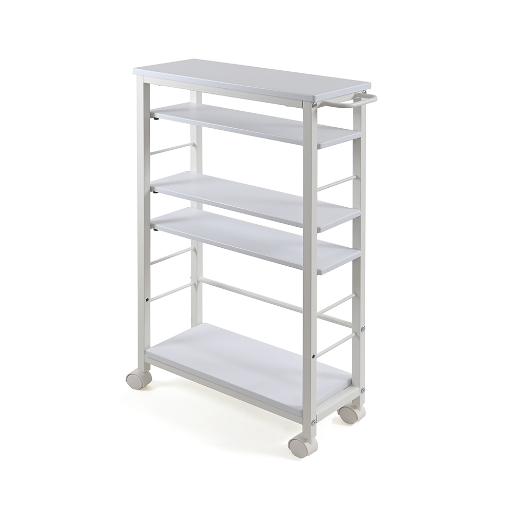 フクダクラフト スリム収納ワゴン KW-2085 WH ホワイト｜うさマート