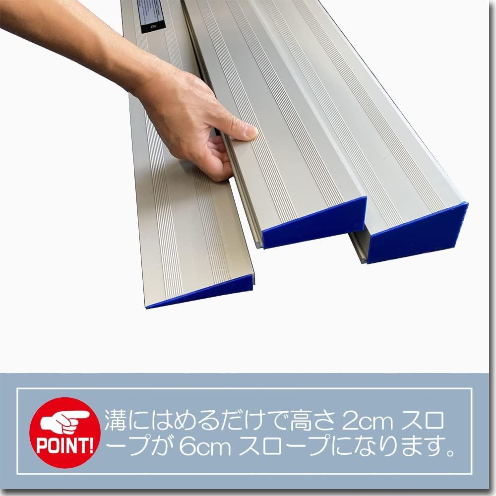 フェニックス商事 ライパット 軽量簡易設置スロープ6cm LPSL-MD06