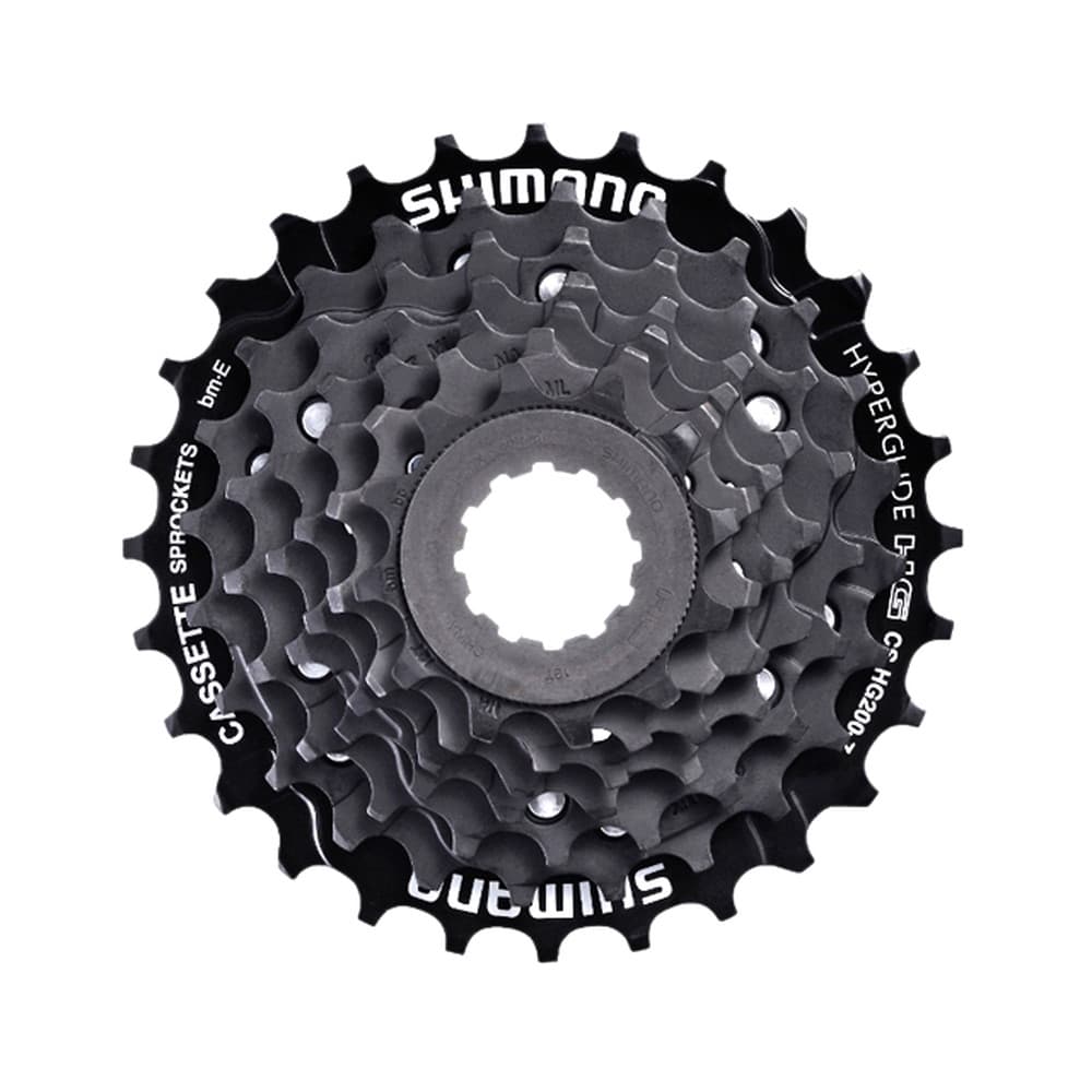 【レア超美品】シマノサンテ ハブ &7速スプロケットセット シマノ Tourney 7S HGカセットスプロケット ブラック(12-32T) CS-HG200