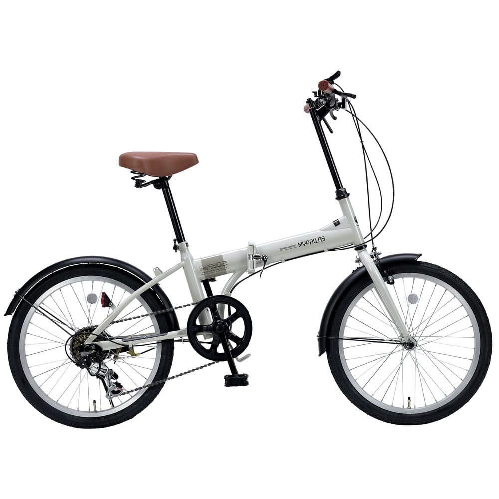 折畳自転車20・6段ギア MF202 グレージュ｜うさマートジャパンサービス 