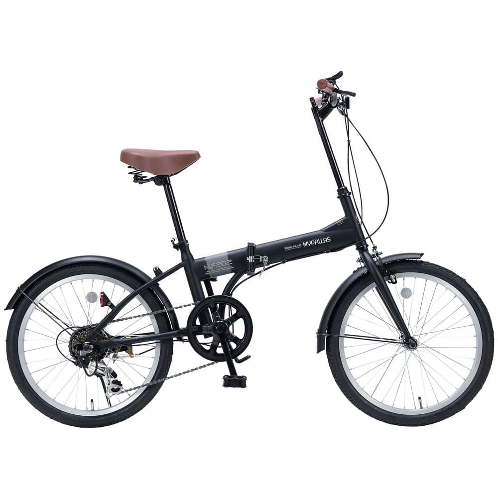 折畳自転車20・6段ギア MF202 マットブラック｜うさマートジャパン