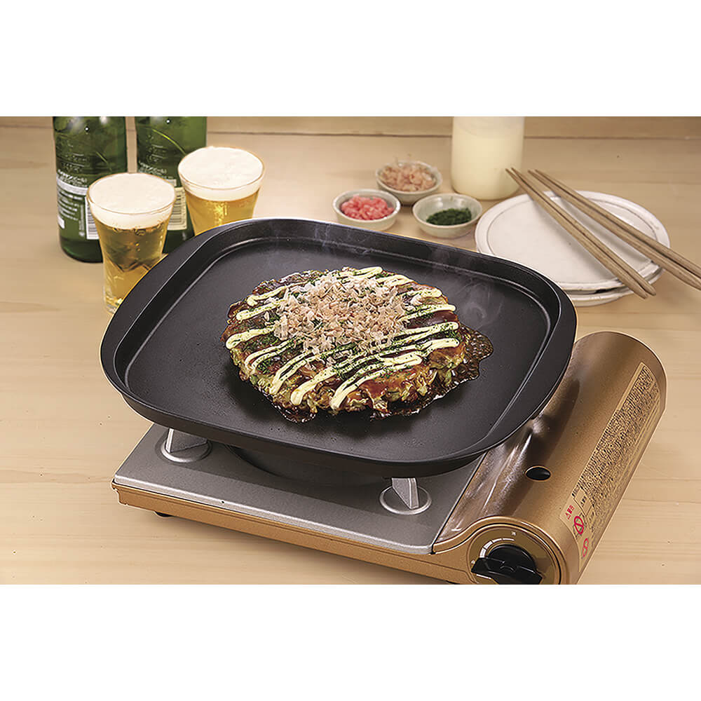 〔3個セット〕 岩谷産業 イワタニ カセットフー専用アクセサリー たこ焼きプレート ブラック CB-A-TKP 3個セット 岩谷産業 イワタニ カセットフー専用アクセサリー 鉄板焼