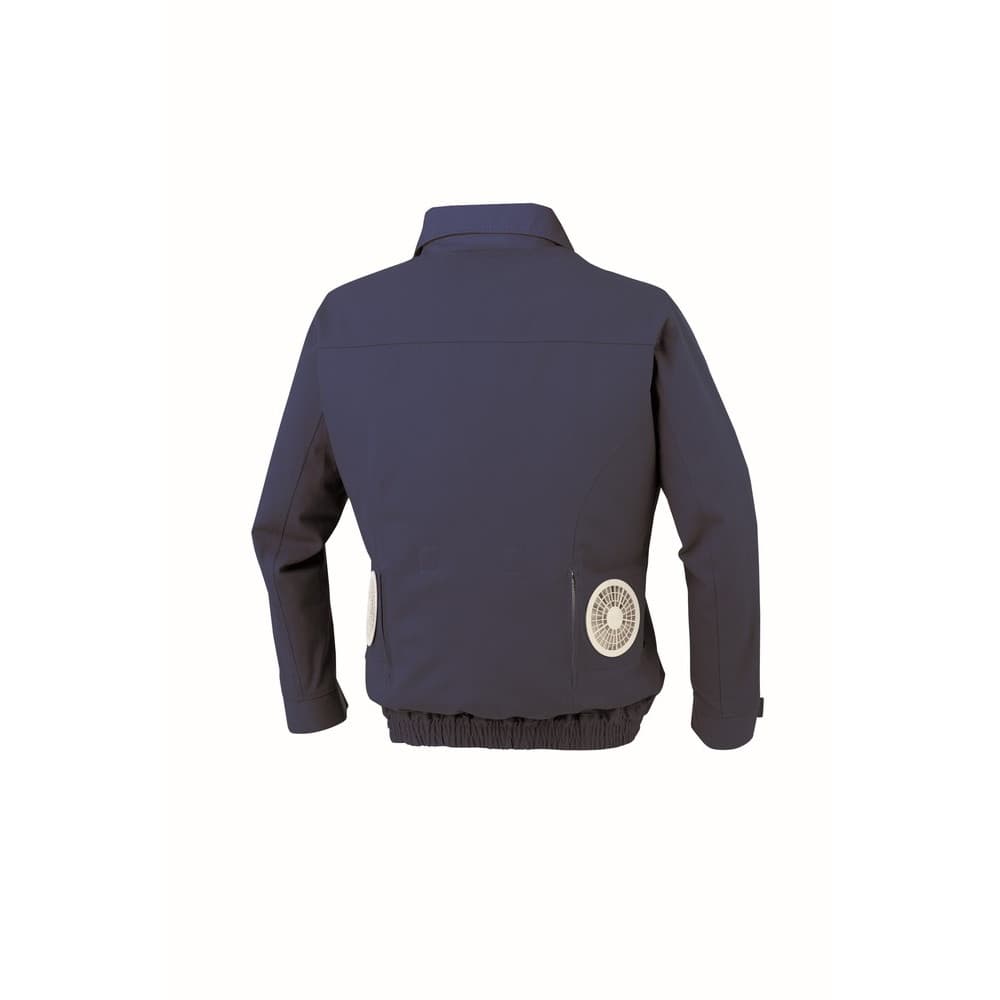 空調服 KU92240 難燃長袖ブルゾン ネイビー M ウェアのみ KU92240N80S2