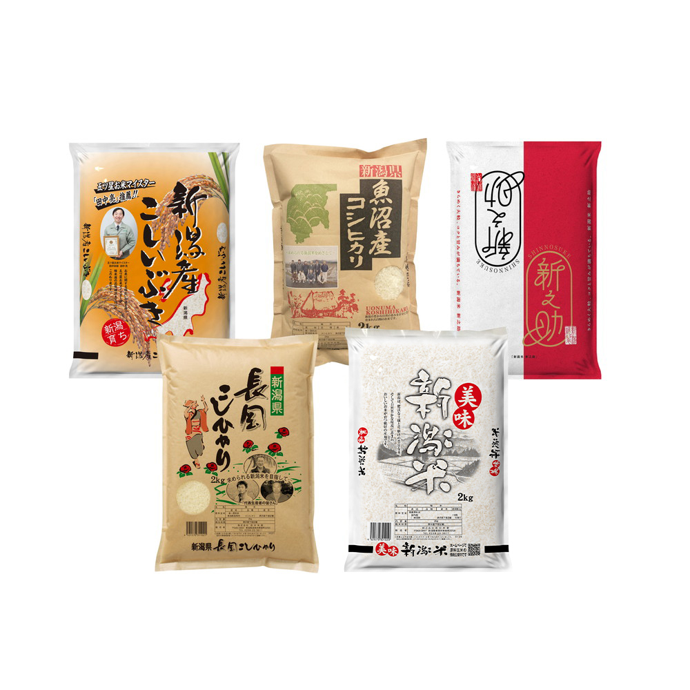 新潟県産こしいぶき、コシヒカリ食べ比べセット 新潟県産こしいぶき、コシヒカリ食べ比べセット