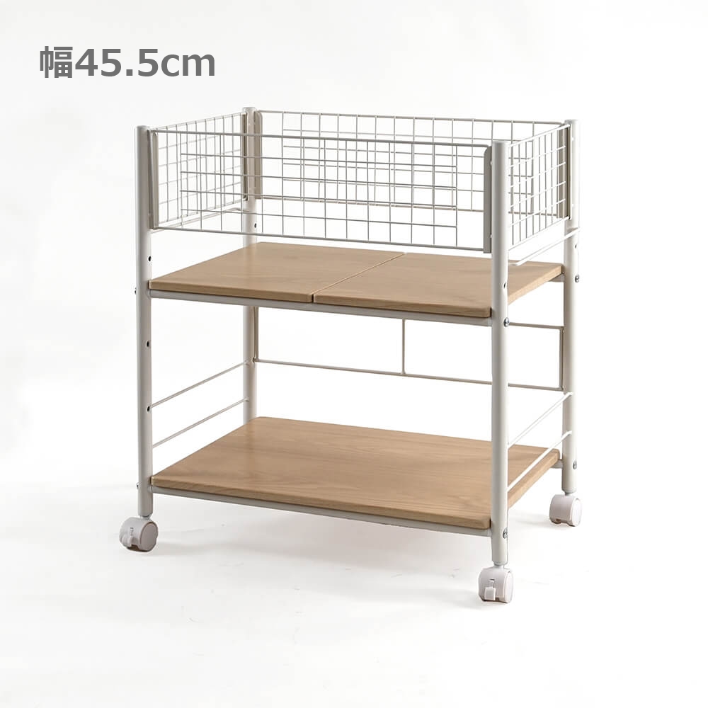 キャスター付押入れ収納ラック44 ホワイト RS-44 WH｜うさマート