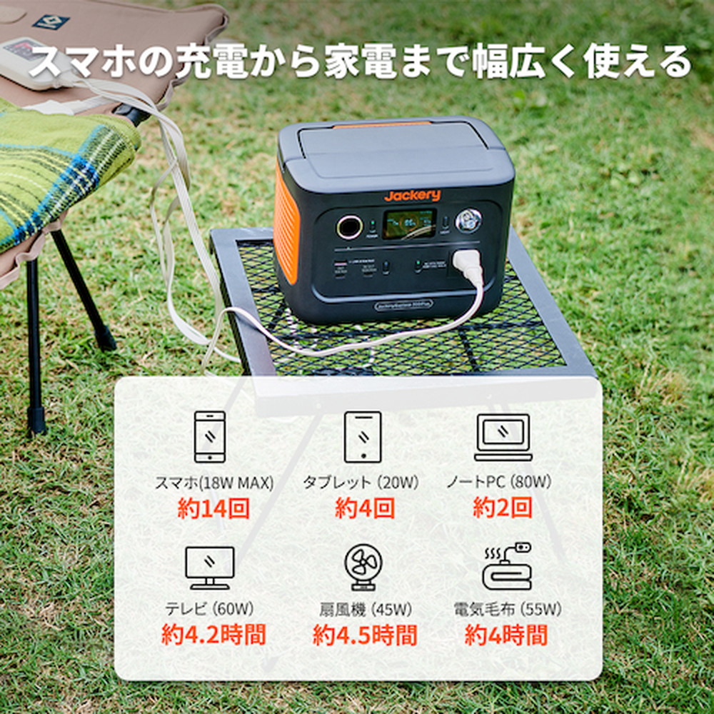 Jackery Japan ポータブル電源 300Plus JE-300B｜宇佐美鉱油の総合通販サイトうさマート