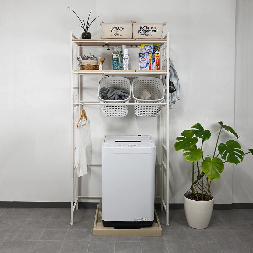 伸縮式ランドリーラック RS-100 WH｜うさマートジャパンサービス株式