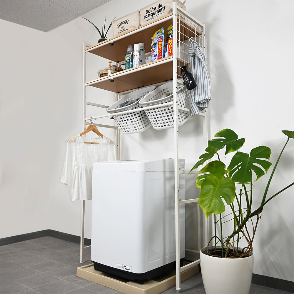 伸縮式ランドリーラック RS-100 WH｜うさマートジャパンサービス株式 