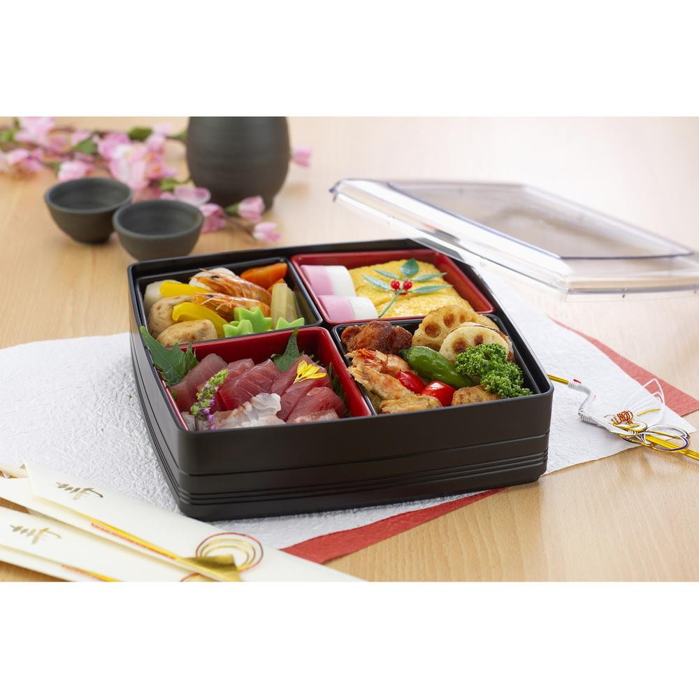 イノマタ化学 彩り御膳一段 ブラック｜うさマートジャパンサービス株式