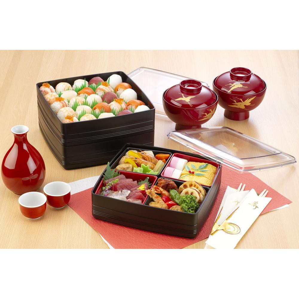 イノマタ化学 彩り御膳一段 ブラック｜うさマートジャパンサービス株式