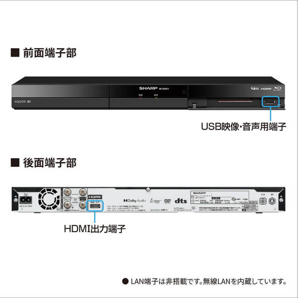 SHARP】AQUOS ブルーレイディスクレコーダー BD-HDW75 SHARP