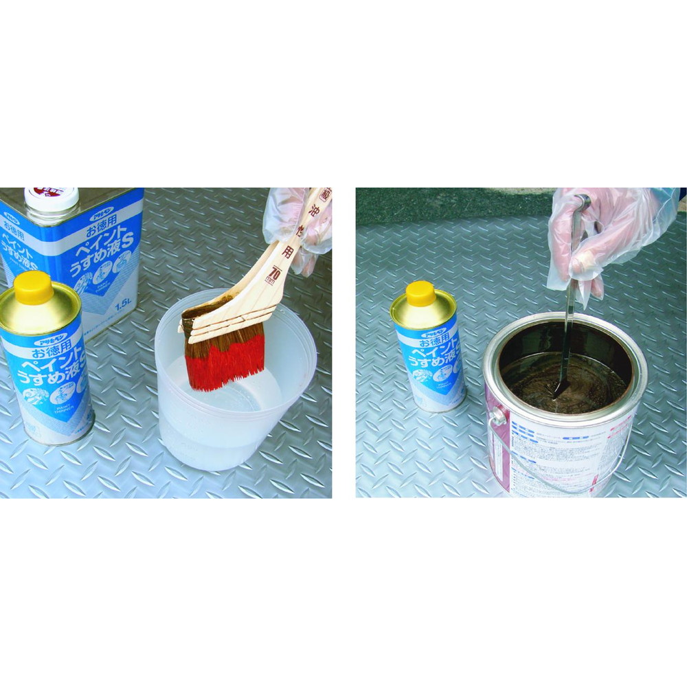 アサヒペン お徳用ペイントうすめ液S 1.5L｜うさマートジャパン