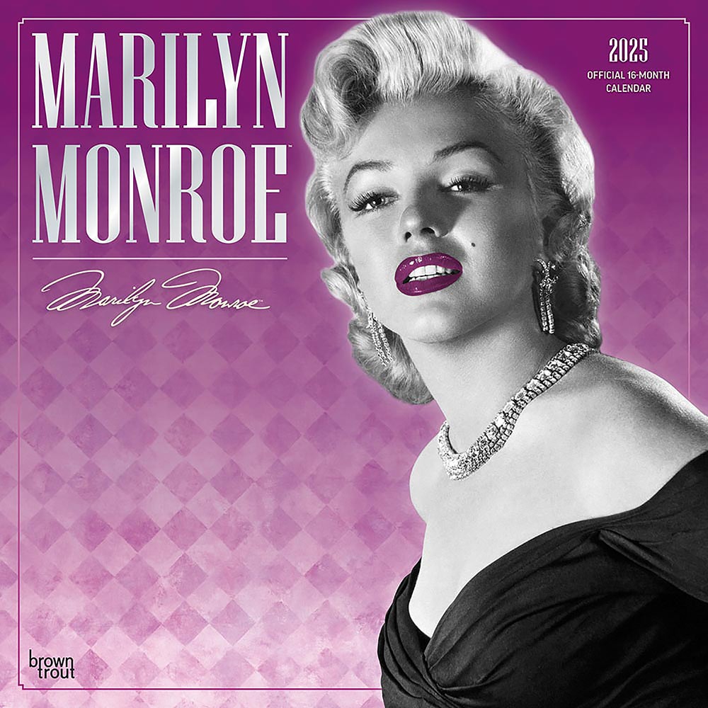 BrownTrout(ブラウントラウト) 2025年 カレンダー マリリン・モンロー(Marilyn Monroe Calendar)  30.5×61cm ZB-79657｜宇佐美鉱油の総合通販サイトうさマート