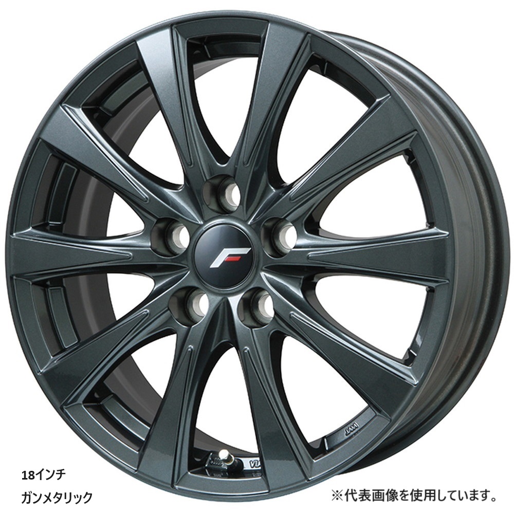 LEHRMEISTER LF-IZOLAⅡ 【平座】 18インチ×7.0J＋39T 5H PCD120 ガン