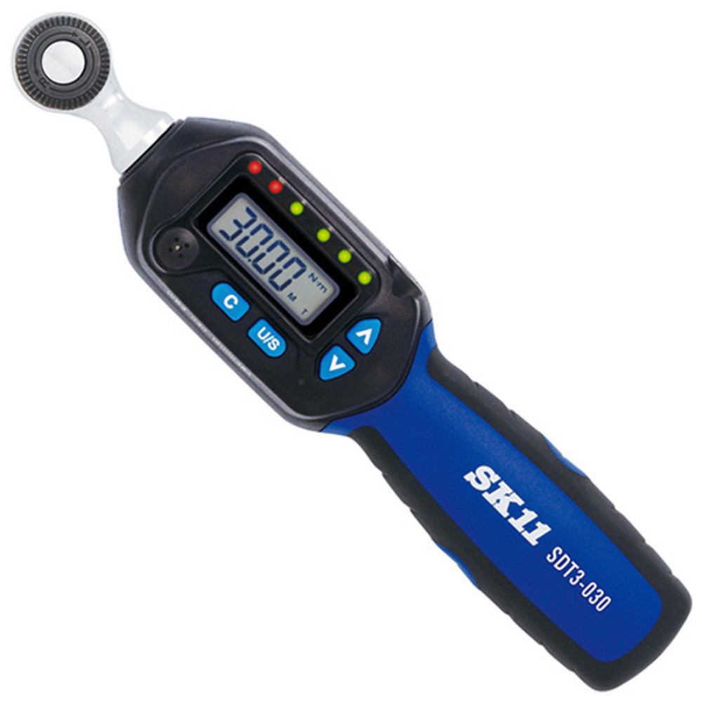 SK11 デジタルトルクレンチ　SDT3-030 ソケット2種付き 藤原産業 SK11 デジタルトルクレンチ SDT3-030｜うさマートジャパン