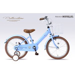 池商 MYPALLAS 子供用自転車18・補助輪付 MD-18 FLOKEL アクア｜うさ