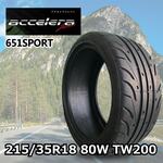 2本セット 215/35R18 80W アクセレラ 651SPOR accelera（アクセレラ） 215/35R18 80W (TREAD200) 651SPORT : SUPER