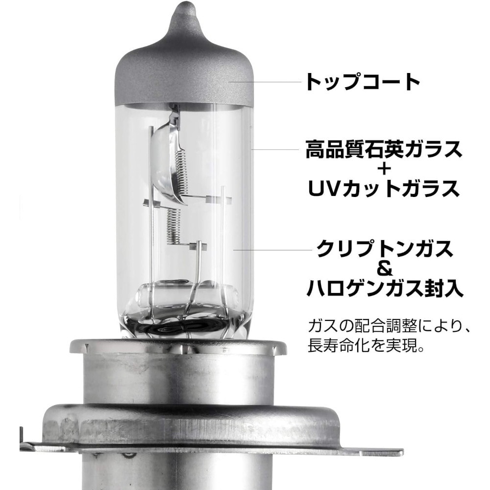 PIAA 40 ハロゲンランプ 2個セット PIAA ヘッドライト・フォグランプ用 ハロゲン H4 2個入 3200K HS604
