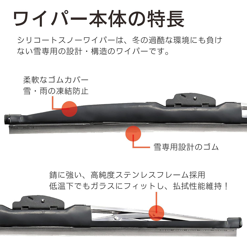 PIAA 雪用ワイパーブレード シリコートスノー 525mm 1本入 呼番11