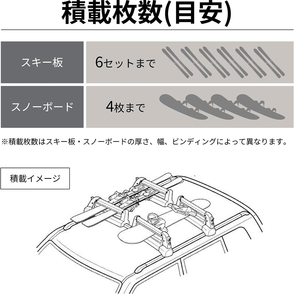 PIAA Terzo(テルッツォ) スキー・スノーボードキャリア TULIPA-G4 両側