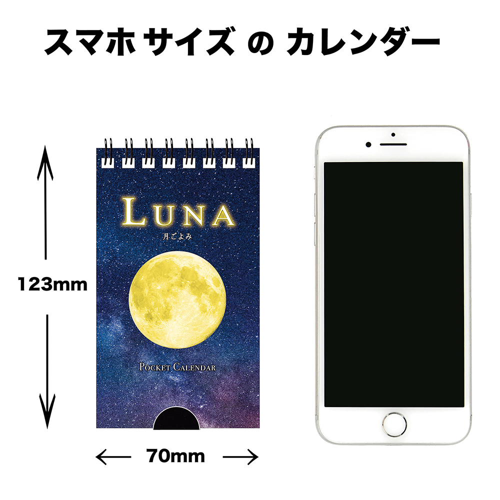トーダン 2026年 ルナ・ポケットカレンダー 月の満ち欠け TD-30181