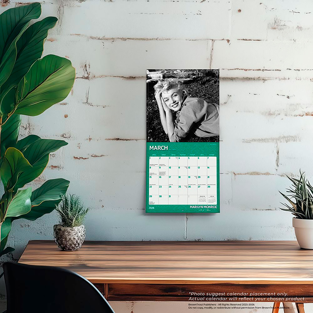 ブラウントラウト 2026年 マリリン・モンロー 壁掛けミニカレンダー