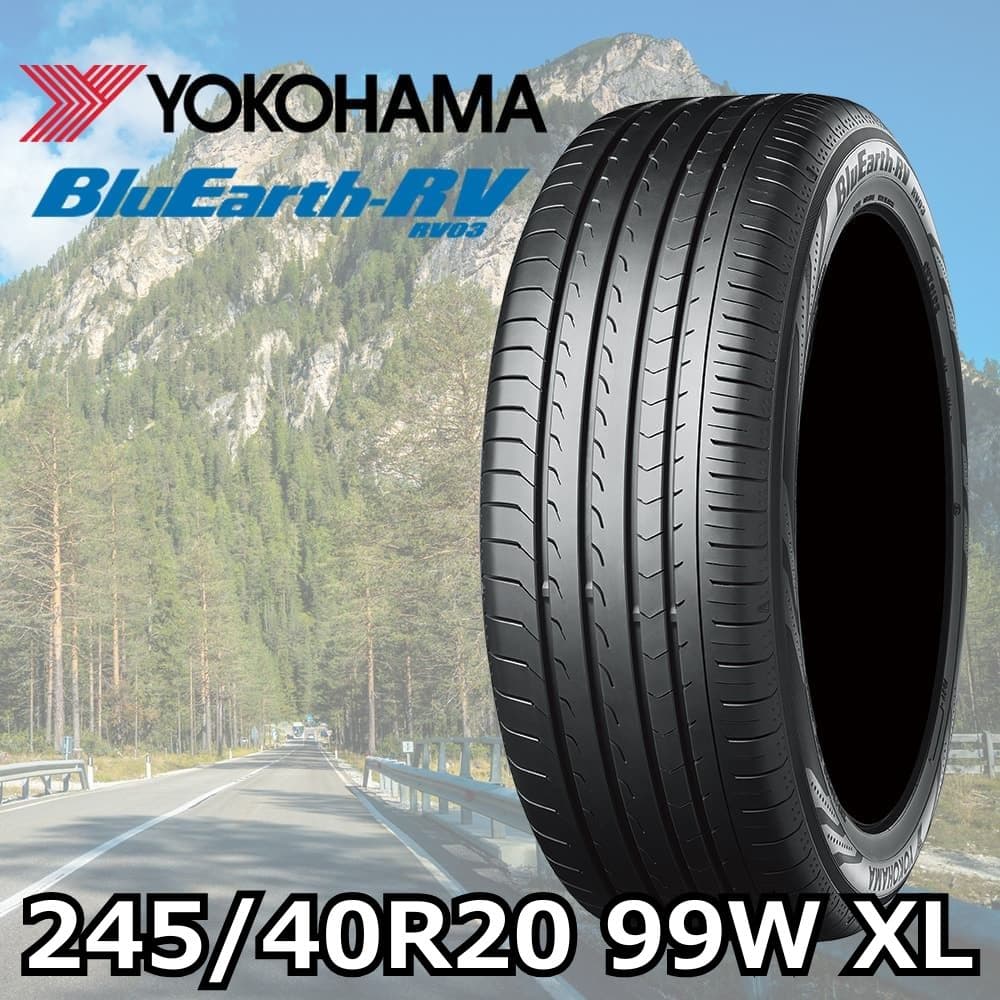 タイヤ・ホイール YOKOHAMA BluEarth RV-03 245/40r20 YOKOHAMA BluEarth RV03 245/40R20 99W XL｜うさマートジャパン