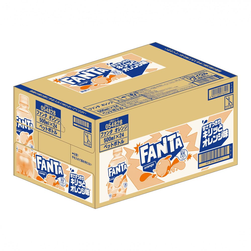 ファンタオレンジ ペットボトル 500ml 1ケース(24本入)｜うさマート