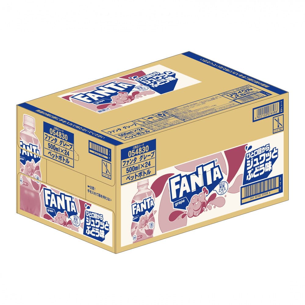 ファンタグレープ ペットボトル 500ml 1ケース(24本入)｜うさマート