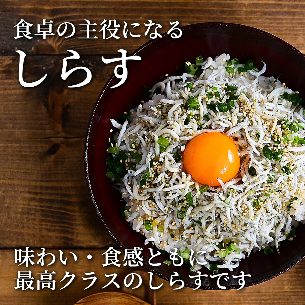 しらす丼ページ 極上】大阪産 釜揚げしらす 500g（250g×2）しらす丼タレ4個付き 冷蔵