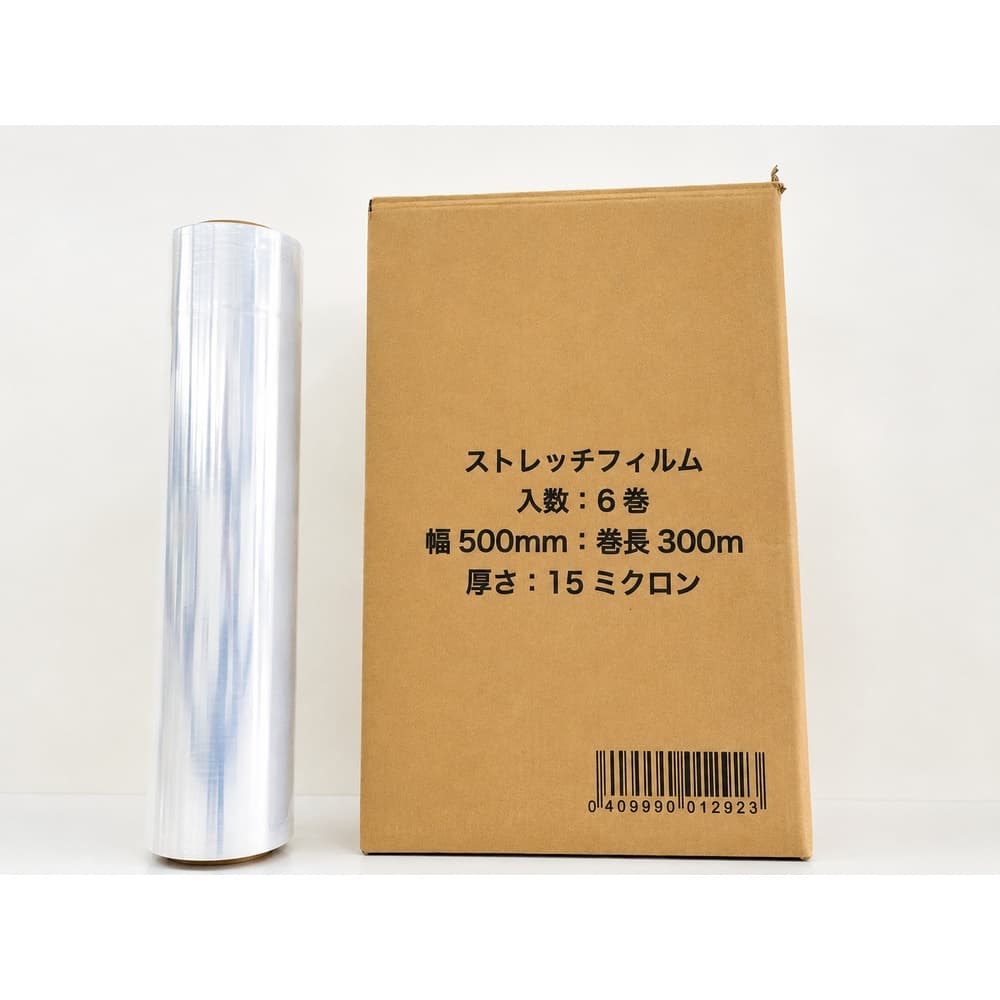 高孝物産 ストレッチフィルム 500mm×300m 15μ 1箱6本入｜うさマート