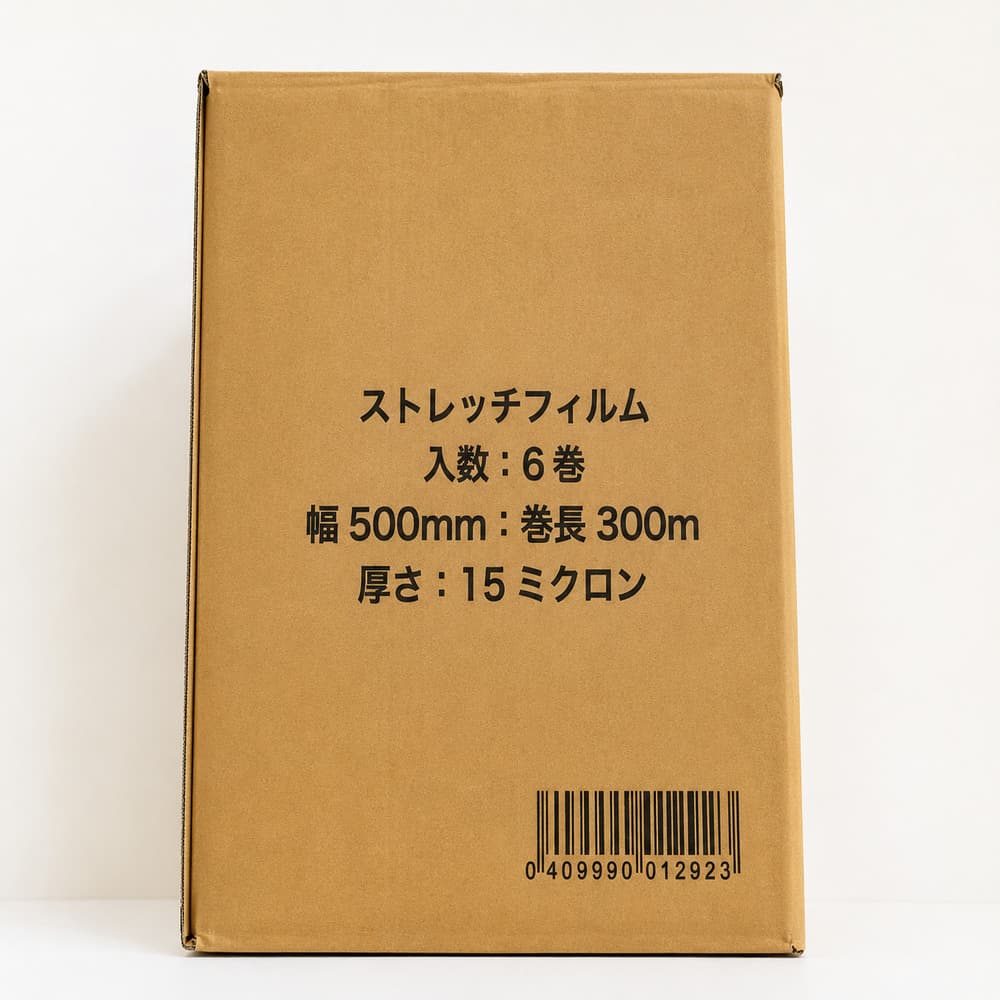 高孝物産 ストレッチフィルム 500mm×300m 15μ 1箱6本入｜うさマート